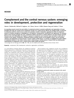 Complement and the central nervous system: emerging