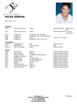 MILES GIBSON