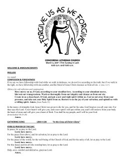 File - Concordia Lutheran Church