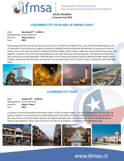 la serena city tour - IFMSA
