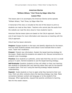 American Stories &ldquo;William Wilson,&rdquo; Part Three by Edgar Allan Poe