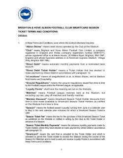 season ticket terms and conditions.