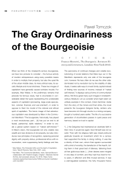 The Gray Ordinariness of the Bourgeoisie