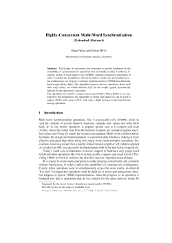 Highly-Concurrent Multi-Word Synchronization