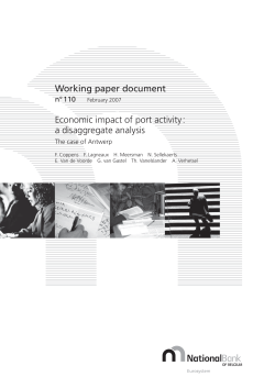 Economic impact of port activity: a disaggregate analysis