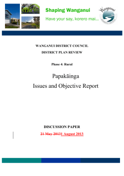 Papakainga Issues and Objectives Marked-up version