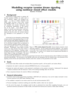 Modelling receptor tyrosine kinase signaling using