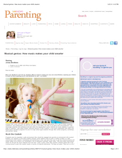 Musical genius_ How music makes your child smarter