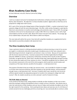 Khan Academy Case Study - NEBHE