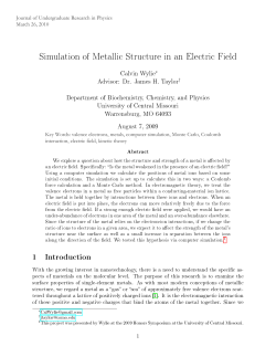 Read the Paper - The Journal of Undergraduate Research in Physics