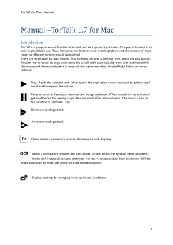 to open the manual for the program