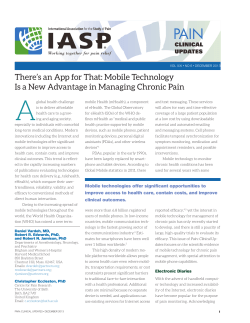 There`s an App for That: Mobile Technology Is a New Advantage in