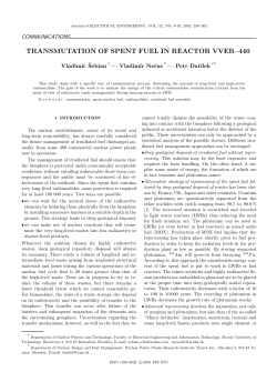 TRANSMUTATION OF SPENT FUEL IN REACTOR VVER&ndash;440