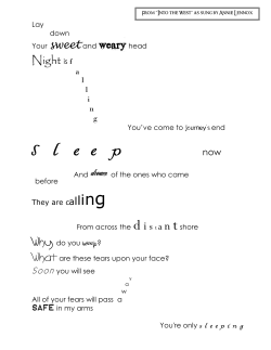 From &ldquo;Into the West&rdquo;