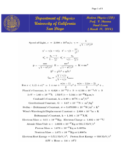 Final Exam Solutions - University of California San Diego