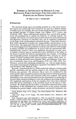 Empirical Estimation of Double‐Layer Repulsive - PC