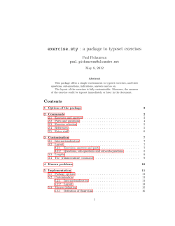exercise.sty : a package to typeset exercises