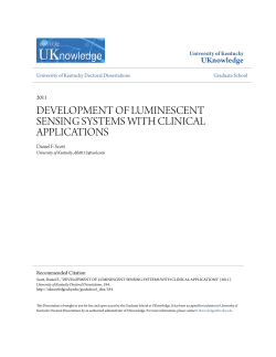 development of luminescent sensing systems with