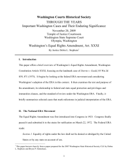 Important Washington Cases and Their Enduring Significance