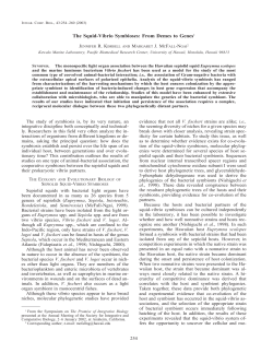 The Squid-Vibrio Symbioses: From Demes to Genes1