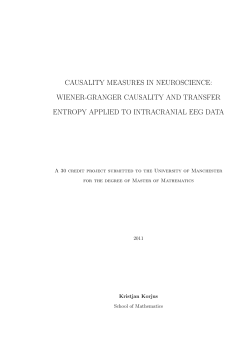 causality measures in neuroscience: wiener