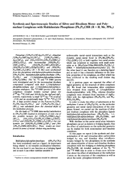 nuclear Complexes with Multidentate Phosphines (Ph2P)