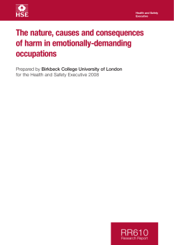 The nature, causes and consequences of harm in emotionally