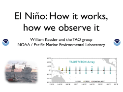 El Ni&ntilde;o: How it works, how we observe it