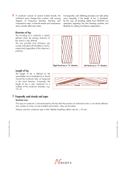 Frequently used strands and ropes