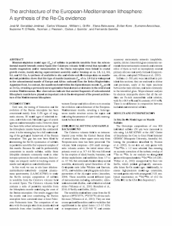 The architecture of the European-Mediterranean lithosphere: A