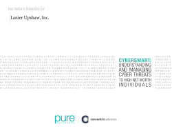 Cybersmart: Understanding and Managing Cyber Threats to High