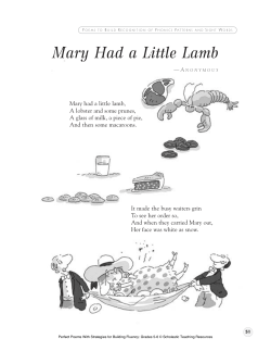 Mary Had a Little Lamb
