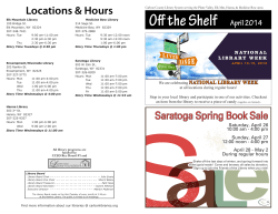 April - Carbon County Library System