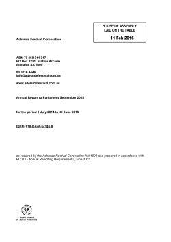 11 Feb 2016 - Parliament of South Australia