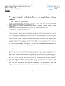 A wedge strategy for mitigation of urban warming in future climate