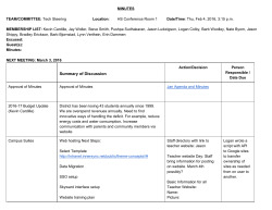Summary of Discussion