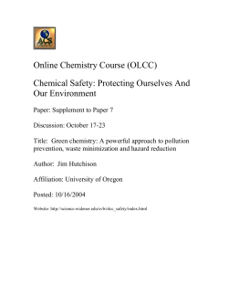 (OLCC) Chemical Safety