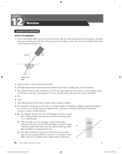 Chapter 12 Review Answers