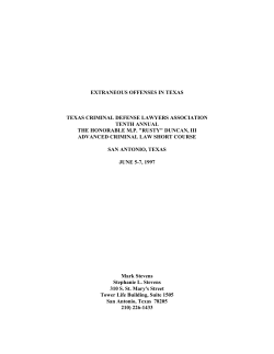 Extraneous Offenses In Texas - Mark Stevens San Antonio Criminal