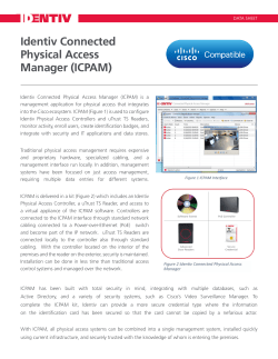 Identiv Connected Physical Access Manager (ICPAM)