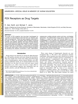 P2X Receptors as Drug Targets - Molecular Pharmacology