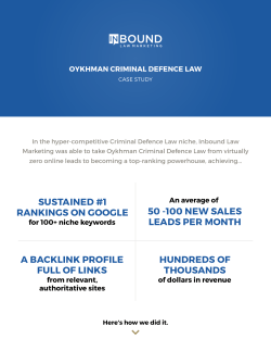 case study - Inbound Law Marketing