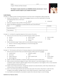 Chapter 2 Guided Reading Assignment