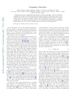 Crumpling a Thin Sheet