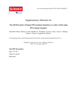 The [4Fe4S] cluster of human DNA primase functions as a redox