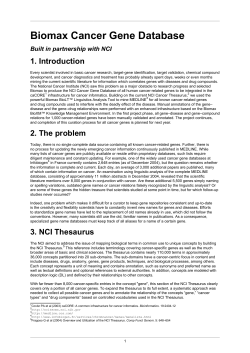 Biomax Cancer Gene Database