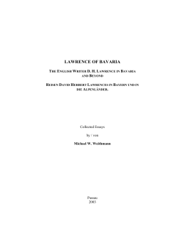 D.H.Lawrence in Bayern