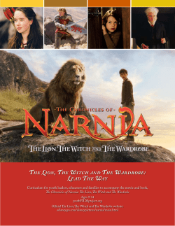 The Lion, The Witch and The Wardrobe: Lead The