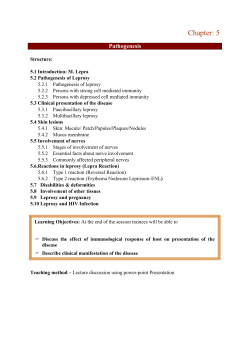 Pathogenesis of Leprosy