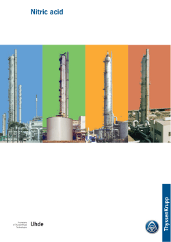Nitric acid - thyssenkrupp Industrial Solutions (México)